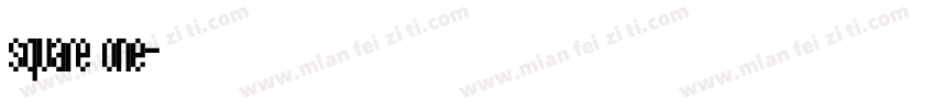 square one字体转换